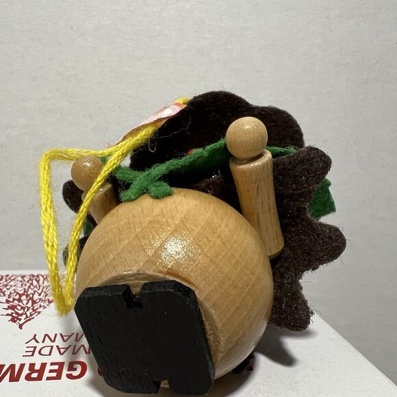 Steinbach PINECONE LADY Vintage LEAVES Wooden German Christmas Ornament - Picture 6 of 11